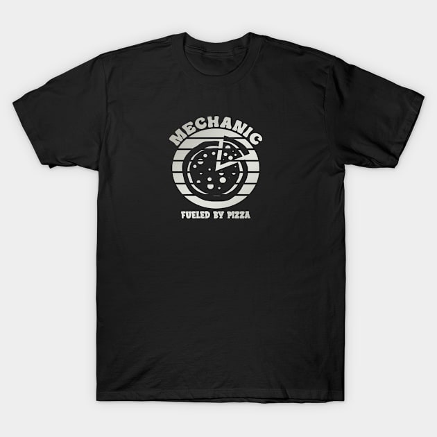 Mechanic fueled by pizza T-Shirt by artsytee